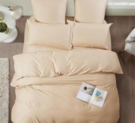 Постельное бельё "KARTEKS" Сатин однотонный SKO-025, Евро