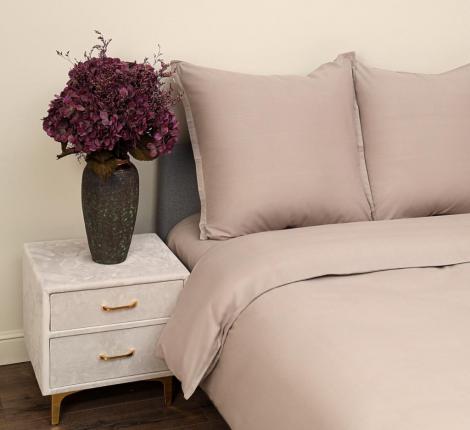 Постельное белье "Siberia" Сэнди (капучино) Ранфорс, 1,5 спальный (70х70)