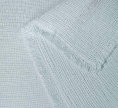 Постельное белье с покрывалом "Kazanov.A." Stonewash Muslin (аквамарин жемчуг) Муслин, Евро