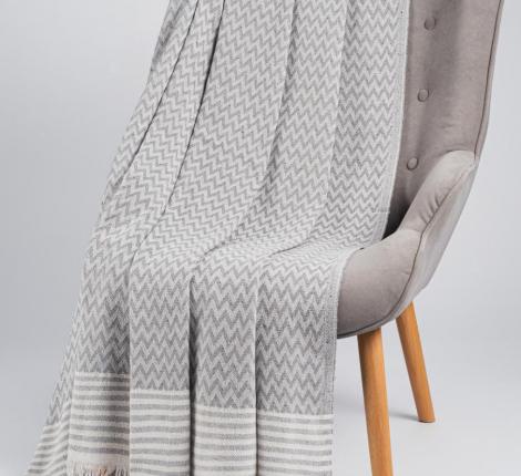 Плед "ELISA" светло-серый, 170Х210