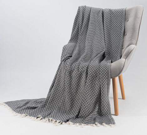 Покрывало "NAZBONC" (ANTHRACITE) антрацит, 200х220