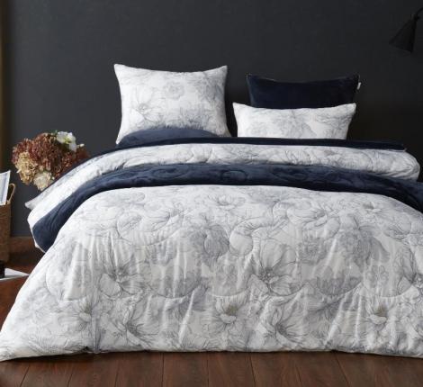 Постельное белье с одеялом "Kazanov.A." Мэгги (индиго жемчуг) Велюр/Egypt Cotton, Евро