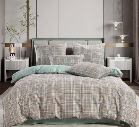 Постельное белье "Sofi de Marko" Лавр (зеленый) Сатин, Семейный