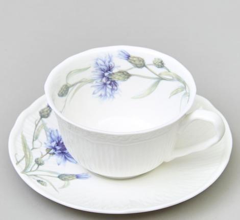 Чайный набор "ВАСИЛЬКИ" 760-827 на 6 персон, 12 предметов (250 мл)