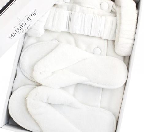 Набор для сауны женский Maison Dor "SKIRT" (белый), S