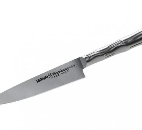 Нож кухонный &quot;Samura Bamboo&quot; универсальный 150 мм, AUS-8 (с тату)