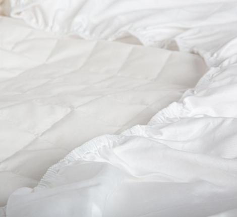 Наматрасник непромокаемый с юбкой "MATTRESS COTTON DRYSOFT GRASS", 90х200х40