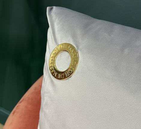 Полушка декоративная "Sofi de Marko" Адора (светло-серая) Велюр, 55х55