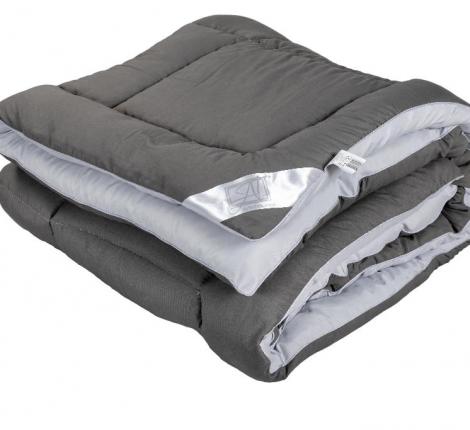 Одеяло всесезонное "FLUFFY DREAM" 140х205, Грейс-Графит