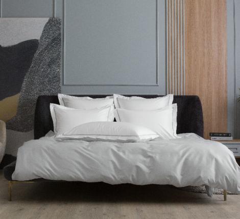 Наволочка с широкой отделкой "ALPINE ASH GREY ALLURE GRASS" Мако-Сатин, 50х90 (2шт)