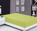 Простынь сатин на резинке салатовая (PRC-R-13), 90x200