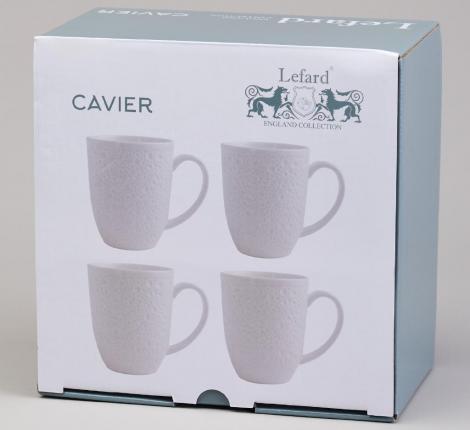 Набор кружек 4 штуки "CAVIER", 420 мл