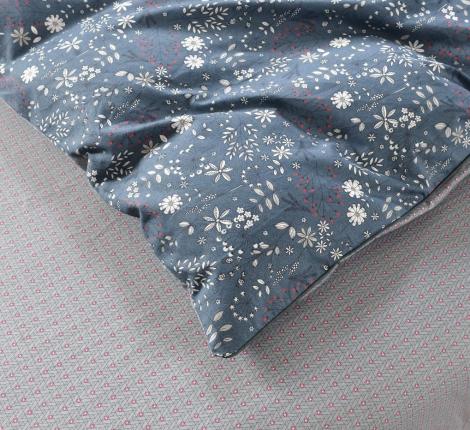 Постельное белье "Sofi de Marko" Элла (синяя) Сатин, Семейный