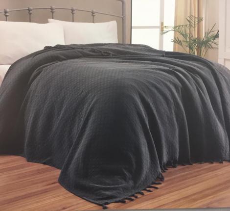 Покрывало вафельное "Maison D'or" FAVORITE 180x220, антрацит