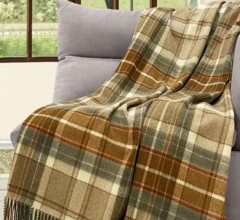 Плед INCALPACA (55% шерсть альпака, 45% шерсть мериноса) PP-17, 150x200