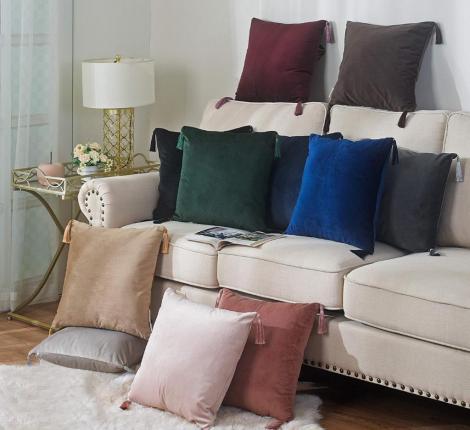 Наволочка декоративная "Sofi de Marko" Кэтрин (пудра) Велюр, 45х45 