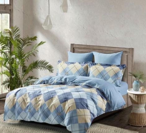 Постельное бельё "KARTEKS" Сатин печатный КВ-589, Евро