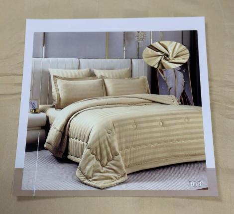 Постельное бельё c одеялом EFOR SATEN модель 2 (бежевый), Евро