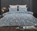 Постельное белье с одеялом "Kazanov.A." Сальваторе (деним жемчуг) Велюр/Egypt Cotton, Евро