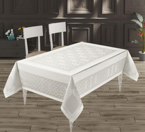 Скатерть "DO&CO" броде жаккард 160х220 GALAKSI, кремовый
