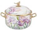 Кастрюля эмалированная с крышкой "IRISES", 2,8 л