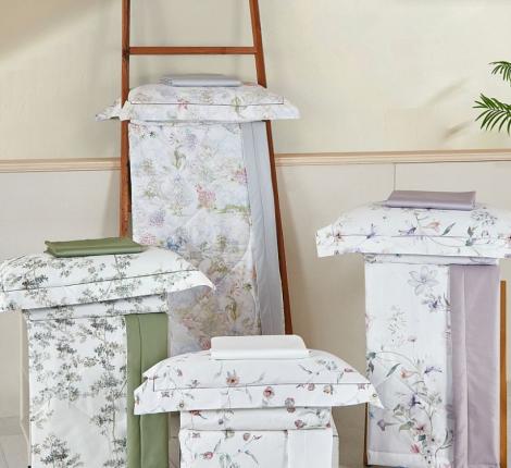 Постельное белье с одеялом "Asabella" 2179-2OSP Мако-Сатин, Семейный