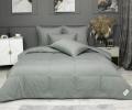 Постельное белье с одеялом "Kazanov.A." Шеффилд (пепел) Сатин, Евро