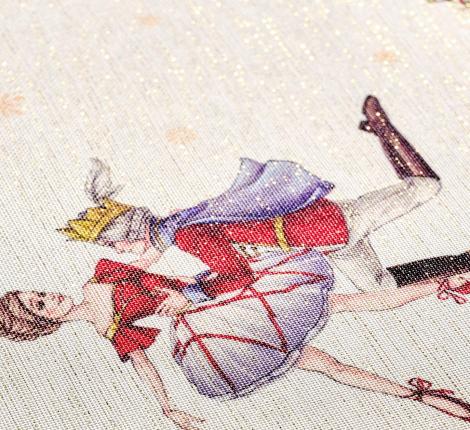 Скатерть круглая LEFARD "ЩЕЛКУНЧИК" 185 см, бежевый