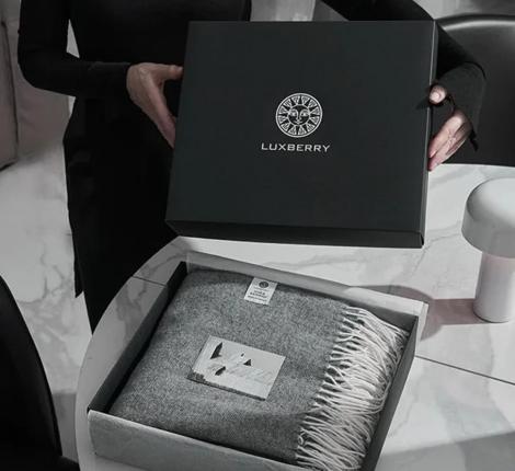 Плед шерстяной "БЕРИНГ" 170х200, серый 