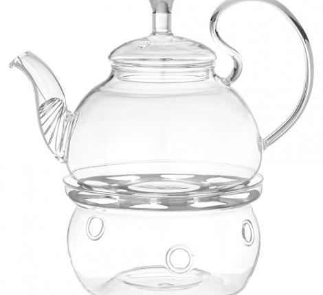 Чайник заварочный на подставке для подогрева "AGNESS" 887-254, 600 мл