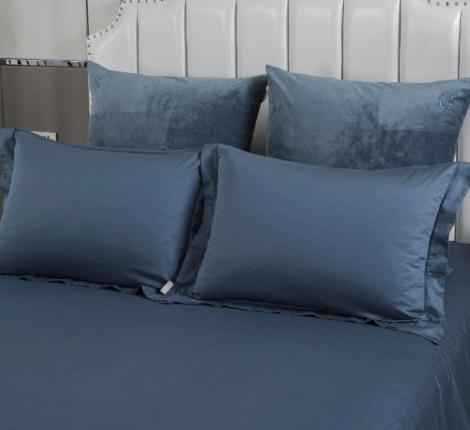 Постельное белье "Kazanov.A." Lindor Premium (деним платина) Egypt Cotton, Евро