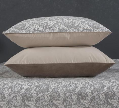 Постельное белье с одеялом "Kazanov.A." Остин (бежевый платина) Велюр/Egypt Cotton, Семейный