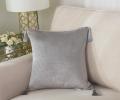 Наволочка декоративная "Sofi de Marko" Кэтрин (серая) Велюр, 45х45 