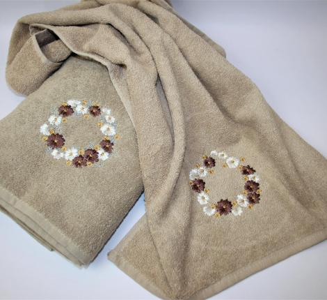 Набор махровых полотенец &quot;KARTREKS&quot; 2шт (50х90, 70х140) ROMANTIK 57.014