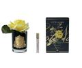 Ароматизированная французская роза "COTE NOIRE" (желтый) черная ваза, 1 спрей 15 мл