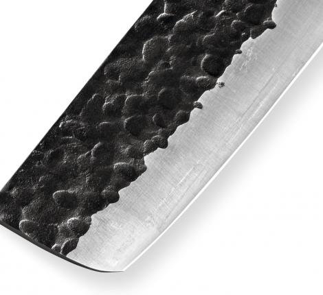 Нож кухонный "Samura BLACKSMITH" Накири 168 мм, гвоздичное масло, салфетка