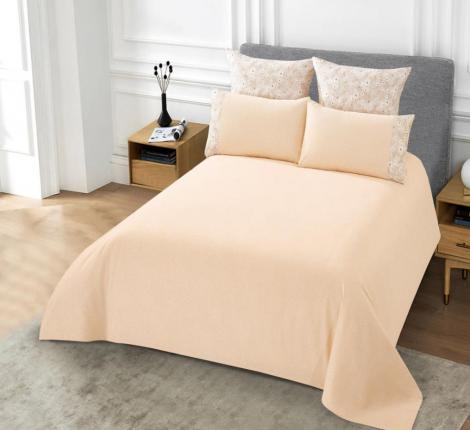 Постельное бельё "KARTEKS" жаккардовый сатин АКВАРЕЛЬ CVP 06, Евро