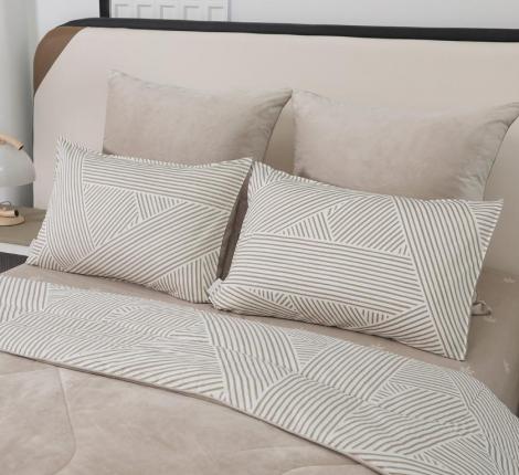 Постельное белье с одеялом "Sofi de Marko" Роберто №10 Велюр/Сатин, Семейный