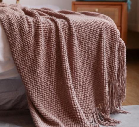 Плед вязаный PA-8, 130х200