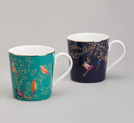 Набор кружек 2 шт. "GOLDEN BIRDS", 380 мл