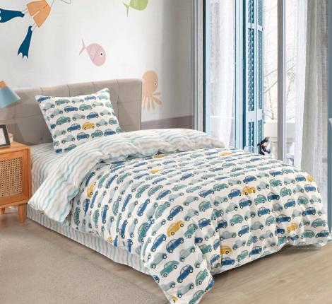 Постельное белье детское "Sofi de Marko" Машинки ретро Сатин, 1,5 спальный