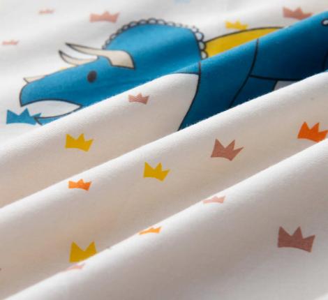 Постельное белье детское "Sofi de Marko" Дино (желтый) Сатин, 1,5 спальный