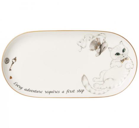 Блюдо овальное "WONDERLAND", длина 20,5 см