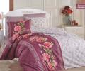 Постельное бельё Ecosse Ranforce "NERON BORDO", Евро