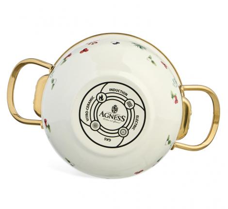 Кастрюля эмалированная со стеклянной крышкой "CELEBRATION", 1.5 л