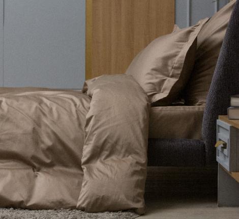 Пододеяльник "CARAMEL BEIGE ALLURE GRASS" Мако-Сатин, 160х220