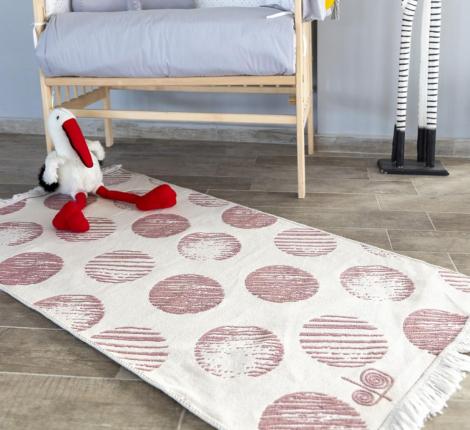 Коврик детский Bubble (розовый), 80х150