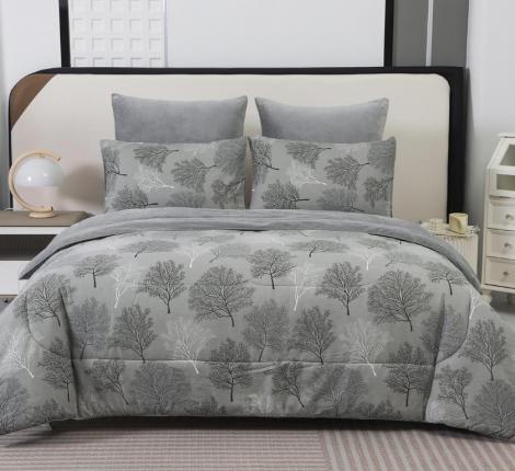 Постельное белье с одеялом "Sofi de Marko" Роберто №17 Велюр/Сатин, Семейный