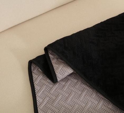 Комплект накидок на диван "Tango" Sofa 90x160 (1 шт.), 90x210 (1 шт.), чёрный