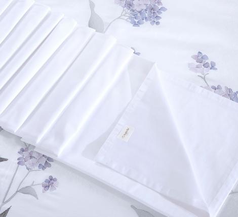 Постельное белье с вышивкой "Asabella" 2260-6 Мако-Сатин, Евро